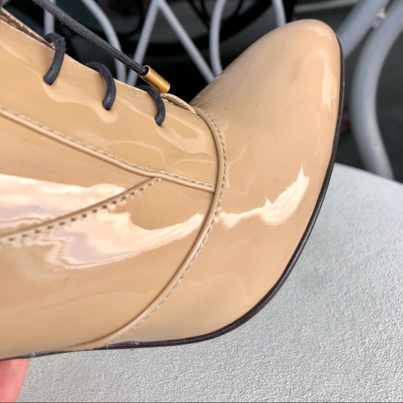 Bally Germena Patent Leather Lace Up Ankle Bootie - Picture 12 of 16